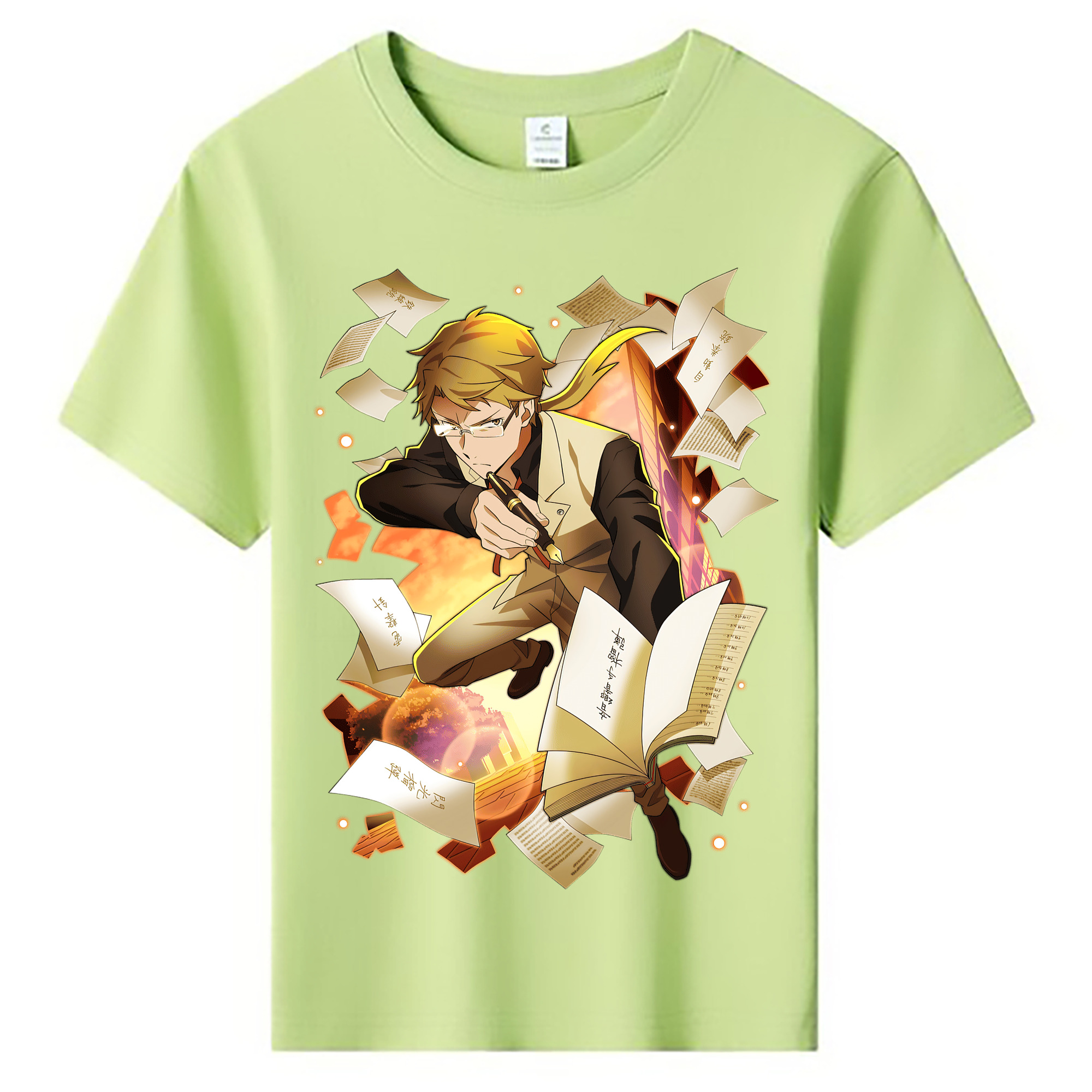 （画像用） 文豪ストレイドッグス Bungo Stray Dogs 綿100％キッズTシャツ（フロントプリント）